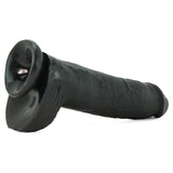 King Cock 11" Cock with Balls in Black