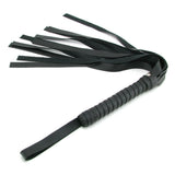 Sex & Mischief Faux Leather Flogger in Black