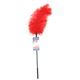 Ostrich Feather Body Tickler in Red