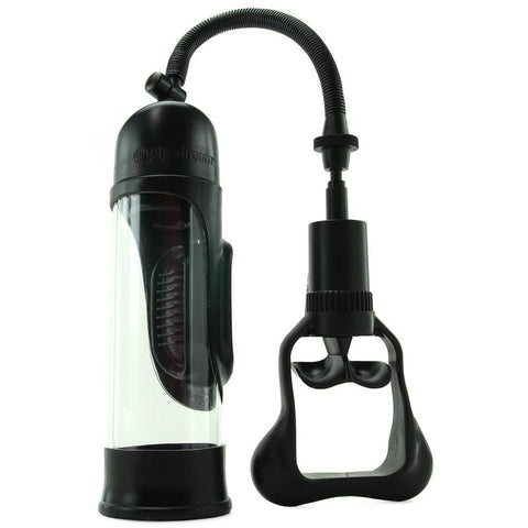 Perfect Touch Vibrating Penis Pump in Black