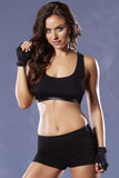 Criss Cross Back Micrfiber Sports Bra in L
