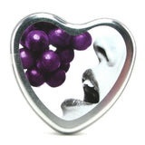 Edible Massage Oil Heart Candle 4.7oz/133g in Grape