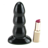 Triple Ripple Medium Butt Plug in Black