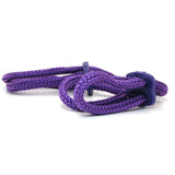 Japanese Silk Love Rope Wrist Cuffs in Purple
