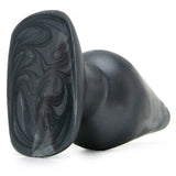Platinum Silicone The Super Big End Butt Plug in Charcoal