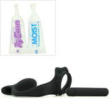 Rock Hard Ass-Gasm Silicone Cock Ring in Black