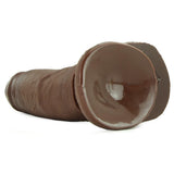 King Cock 7" Cock with Balls in Brown