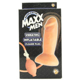 Maxx Men Inflatable Vibrating Pleaser Plug in Flesh