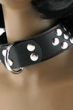 X-PLAY Leather Collar with D-Ring