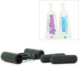 Extreme Double Trouble Silicone Cock Ring in Black