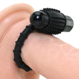 Optimale Vibrating Silicone C-Ring in Black