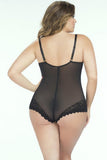 Velvet Burnout Mesh Teddy in 1X