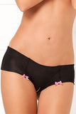 Hot Dots Crotchless Boyshort in S/M