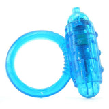 One Touch Vibrating Cock Ring in Blue