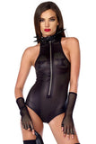 Rapture Perforated Fetish Bodysuit in XS/S