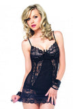 Butterfly Lace Underwire Chemise & G-String in M/L
