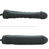 Inflatable Stud 9.5 Inch Dildo in Black