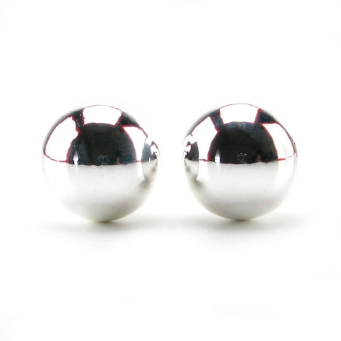 Metallic Weighted Orgasm Balls in Silver