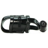Vibrating Cock Pipe with Ball-Stretcher in Black