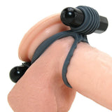 Optimale Vibrating Silicone Double C-Ring in Slate