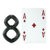 Crazy 8 Enhancer Ring in Black