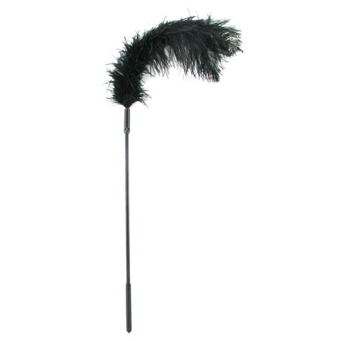 Ostrich Feather Body Tickler in Black