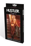 Sheer Peek-a-Boo Suspender Pantyhose in OS