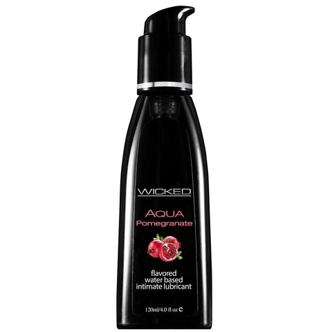 Aqua Pomegranate Flavored Lube in 4oz/120mL