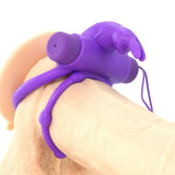Remote Control Rabbit Cock Ring in Purple