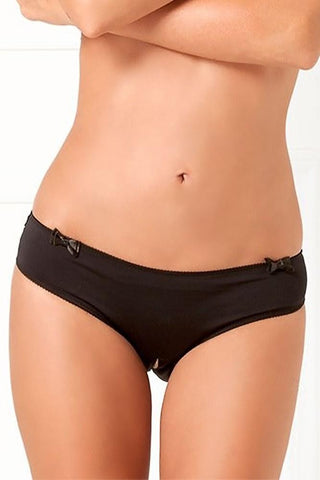 Black Magic Crotchless Open Back Panty in S/M