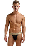 Classic Black Silk Micro Thong in L