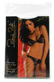 Lace Peek-a-Boo Bra & Thong Set Pink in S/M