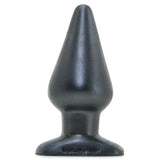 Platinum Silicone The Super Big End Butt Plug in Charcoal