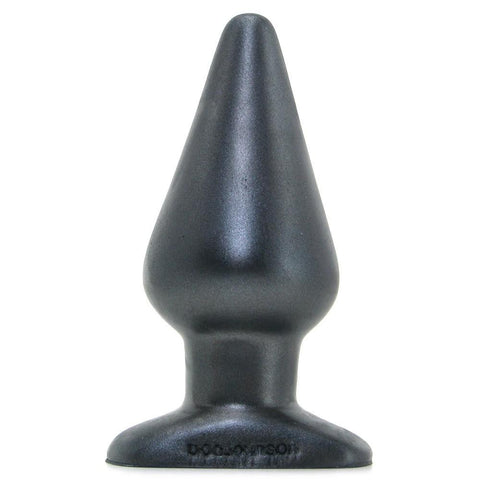 Platinum Silicone The Super Big End Butt Plug in Charcoal