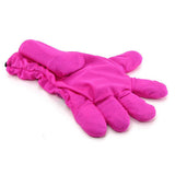 Five Finger Pink Waterproof Massage Glove S-M in Left