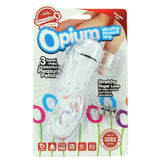 Opium Vibrating Pleasure Ring in Clear