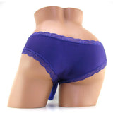Love Rider Hipster Harness with Silicone Probe in Purple