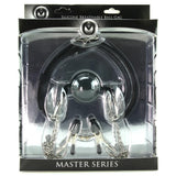 Hinder Silicone Breathable Ball Gag & Nipple Clamps
