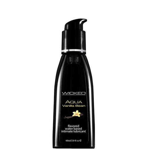 Aqua Vanilla Bean Flavored Lube in 2oz/60mL