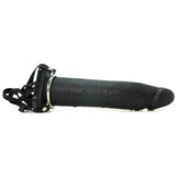 10 Inch Silicone Hollow Extension in Black