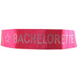 Diamante Bachelorette Sash in Hot Pink