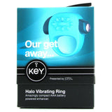 Halo Vibrating Cock Ring in Robins Egg Blue