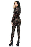 Mia Lace Hooded Jumpsuit in M/L