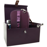 Moi Box Deluxe Lacquered Lock Box & Case in Eggplant