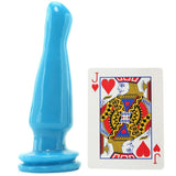 Neon Vibrating Butt Plug in Blue