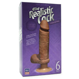The Realistic 6 Inch Vibrating UR3 Cock in Brown