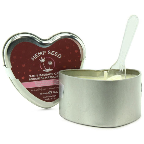 3-In-1 Massage Oil Heart Candle 4.7oz/113g in Seven Minutes