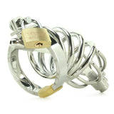 Repressor Locking Chastity Cage & Flexible Urethral Plug