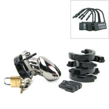 CB-6000S Male Chastity Device Chrome in 2 1/2 Inch
