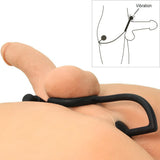 Odyssey Vibrating Cock Ring with Anal Stimulator